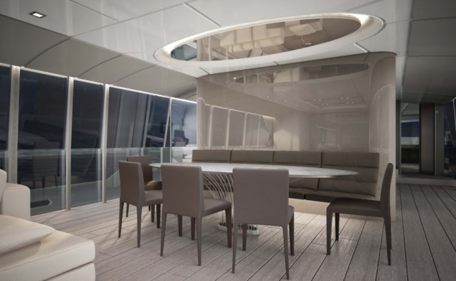 Luxury yacht NB 88 - Dining