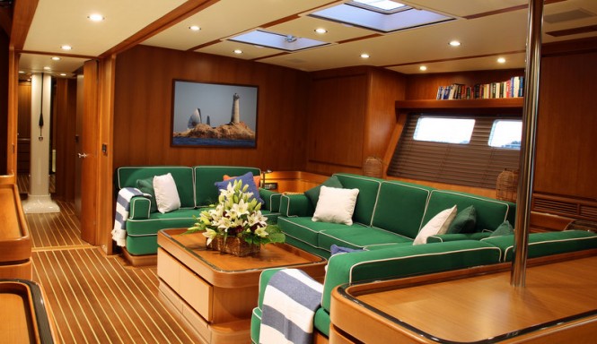 Luxury yacht Nariida - Saloon - Photo by Colls Design Studio