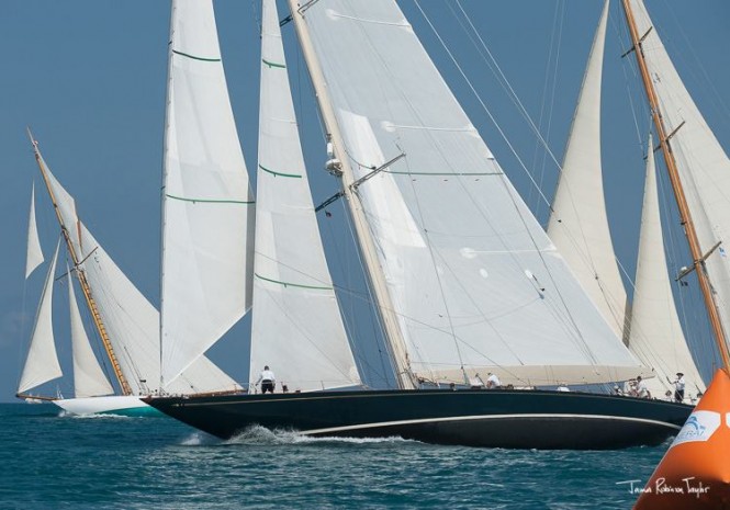 Luxury yacht Shamrock V - Photo by James Robinson Taylor