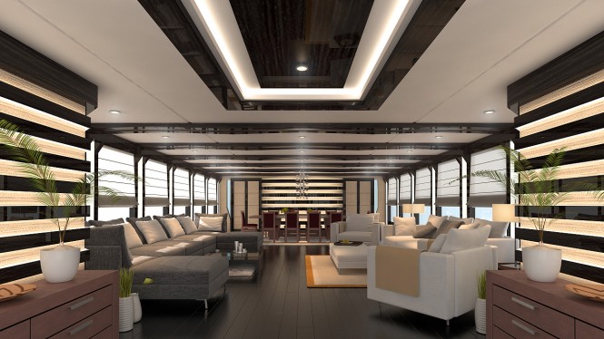 Motor yacht DUBAI PLOMB 49 concept - MAIN SALOON