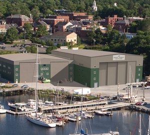 Renderings of new Front Street Shipyard 'Building 6' for superyacht refit work 