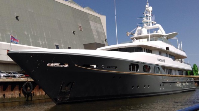 Newly refitted 48m Feadship superyacht Princess Too at ICON Yachts