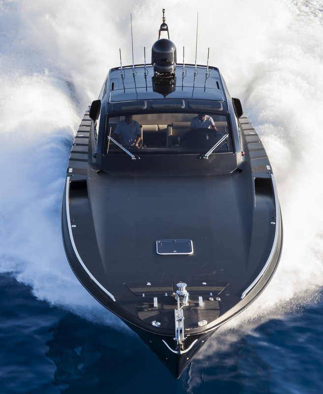 OTAM 58 HT ‘CRAZY TOO’ luxury yacht chase boat - front view - Photo by Alberto Cocchi
