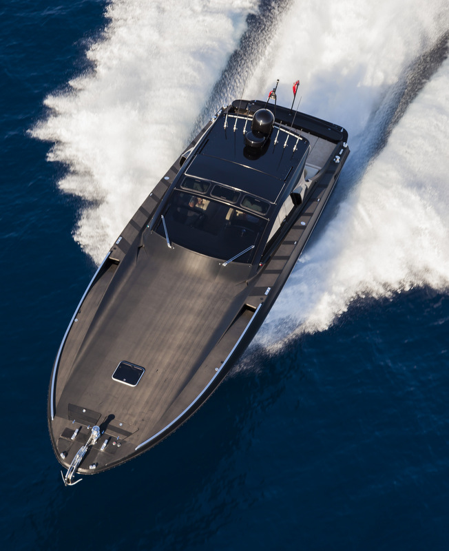 OTAM 58 HT ‘CRAZY TOO’ superyacht chase boat - top view - Photo by Alberto Cocchi
