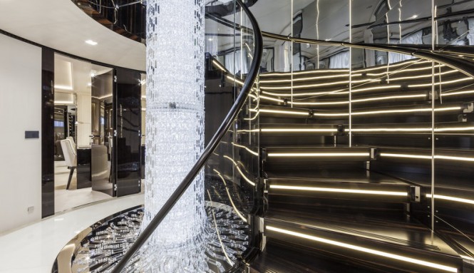 Polaris II superyacht - Staircase Polaris II superyacht - Staircase