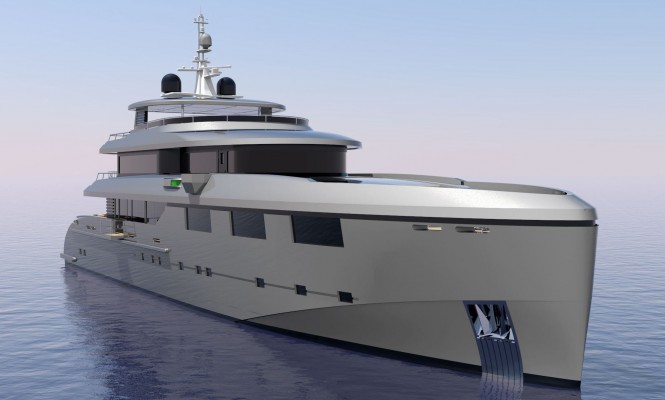 Rendering of the new Heysea 50M superyacht