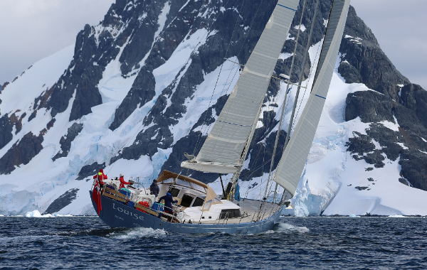 Sailing yacht Louise - aft view