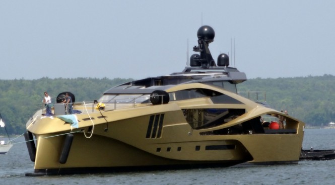 Superyacht PJ265 by Palmer Johnson on the water