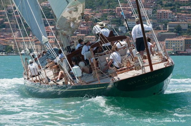 Superyacht Shamrock V - aft view - Photo by James Robinson Taylor