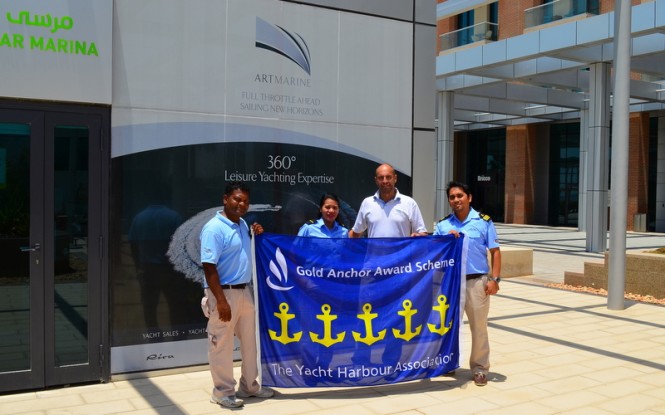 TYHA's 5 Gold Anchor Award for ART Marine's Al Bandar Marina