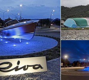 New roundabout dedicated to iconic Italian luxury yacht builder RIVA 
