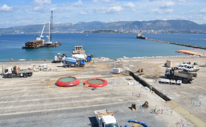 Works on the new IMS 700 site - view from above