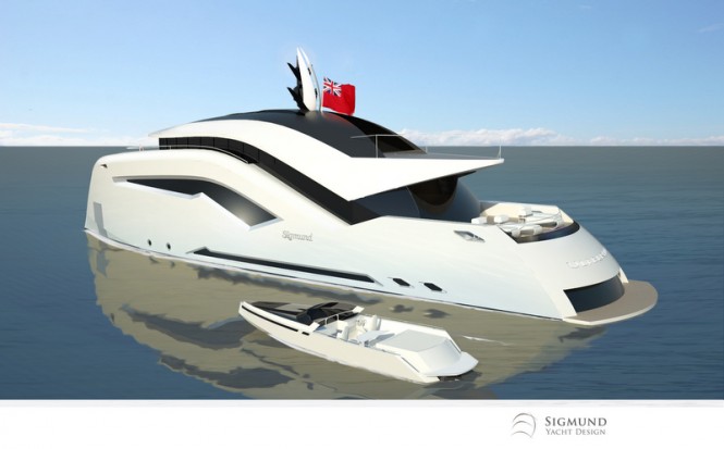 35m superyacht Ulfberht concept by Sigmund Yacht Design