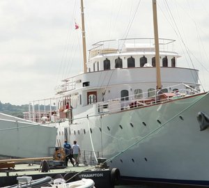 Refit of 65m classic motor yacht SHEMARA completed by Trimline Yacht Interiors