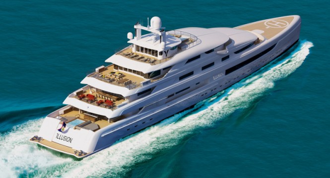 88,8m mega yacht Illusion by Pride Mega Yachts