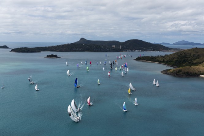 Aerial view of race start - Photo credit Andrea Francolini