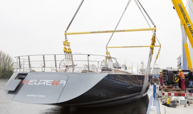Holland Jachtbouw super yacht Heureka at launch