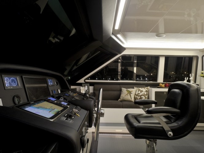 Horizon V80 super yacht The One - Wheelhouse