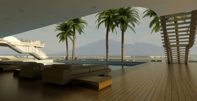 Luxury yacht Island (E)motion concept - Exterior