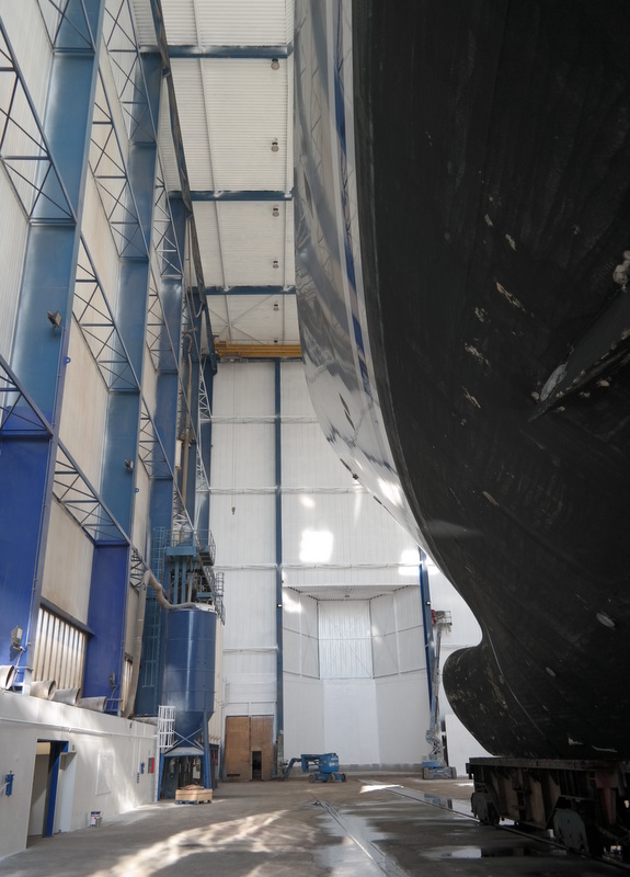 Mega yacht SKAT at Strametco