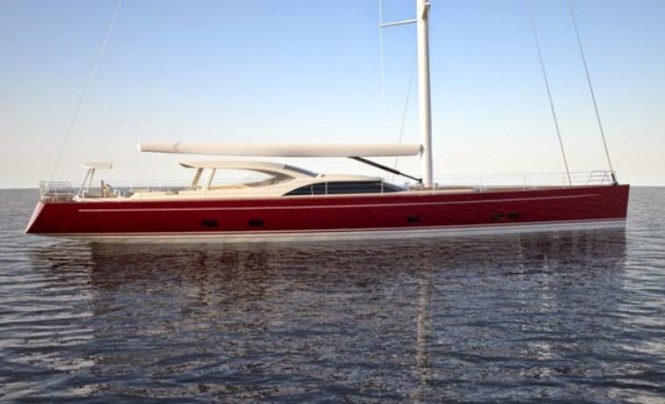 Rendering of new superyacht Baltic 116 Custom