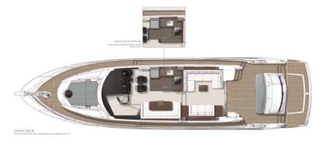 Sunseeker Manhattan 65 Yacht Main Deck Layout