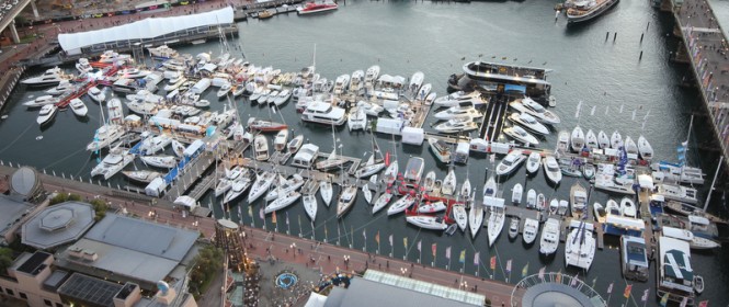 Sydney International Boat Show 2014 from above