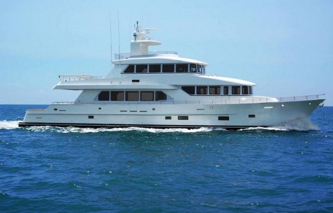 100ft superyacht Skymaster under sea trials - Image credit to Paragon Motor Yachts