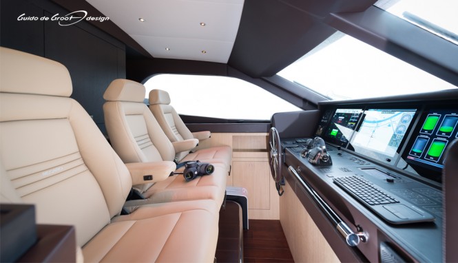 27m superyacht The Next Episode by Wim van der Valk and Guido de Groot - Wheelhouse