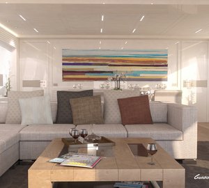Interior refit of 32m motor yacht ‘Y’ by Mengi Yay and Guido de Groot Design 
