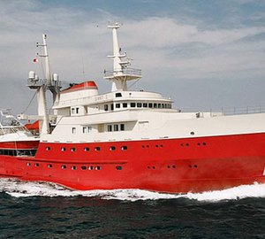 73m explorer motor yacht LEGEND (ex Giant) to be converted into a luxury charter yacht by ICON Yachts