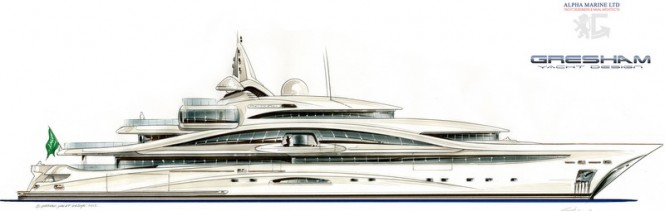 87m Gresham motor yacht - Profile