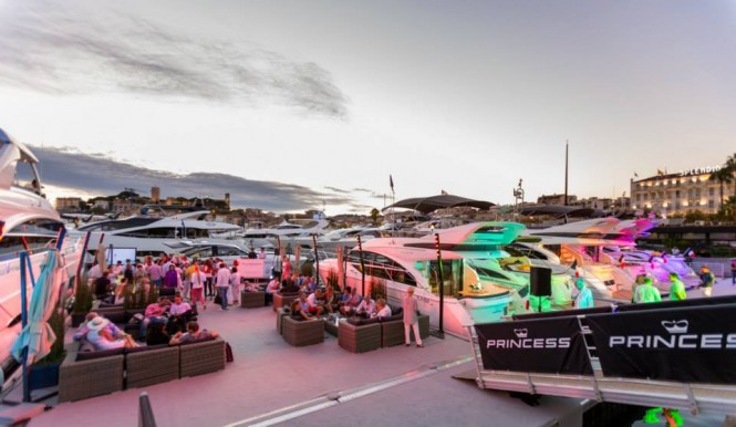 A VIP event hosted by Princess Yachts at the 2014 Cannes Yachting Festival