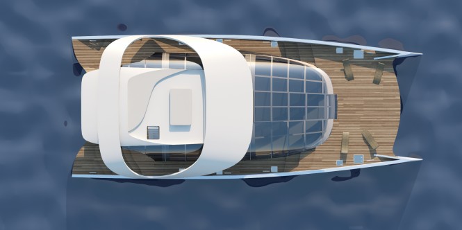 AIR 99 Yacht from above AIR 99 Yacht from above