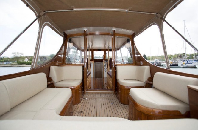 Aboard Impulsive luxury yacht tender