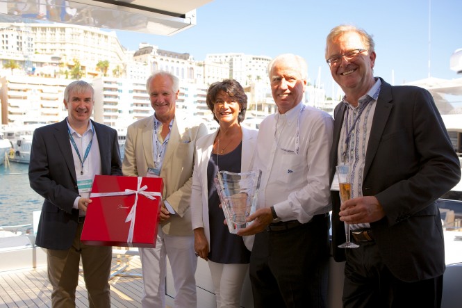 Baccarat SuperYachtWorld Trophy for the Owner of Feadship super yacht Como - Sir Neville Crichton