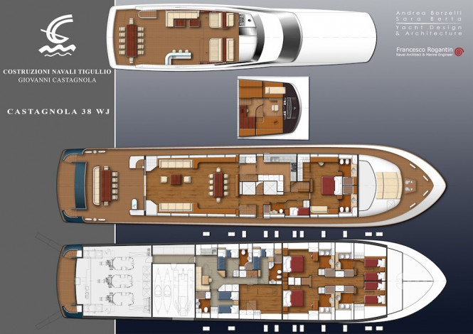 CASTAGNOLA 38WJ YACHT - GENERAL PLAN