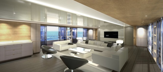 CRN Motor Yacht Conero - Main Saloon - CONTEMPORARY CRN Motor Yacht Conero - Main Saloon - CONTEMPORARY