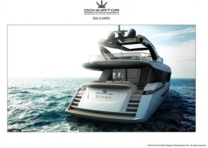 D26 M Ilumen superyacht - aft view 