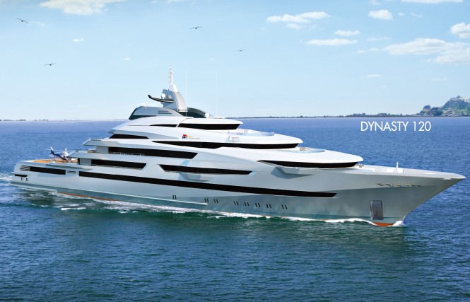 Dynasty 120 Superyacht - Image courtesy of Dynasty Yachts