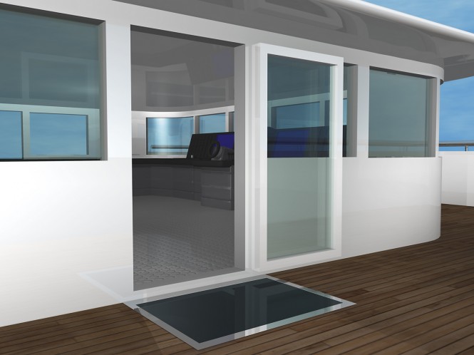 Flushline Pantograph door open