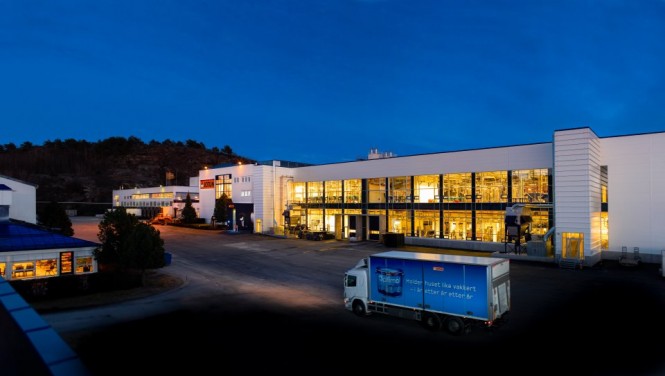 Jotun's Vindal factory, opened in March 2012. Photo by Morten Rakke and Jotun
