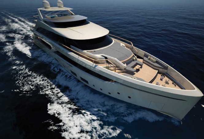 Luxury motor yacht SF 35 concept