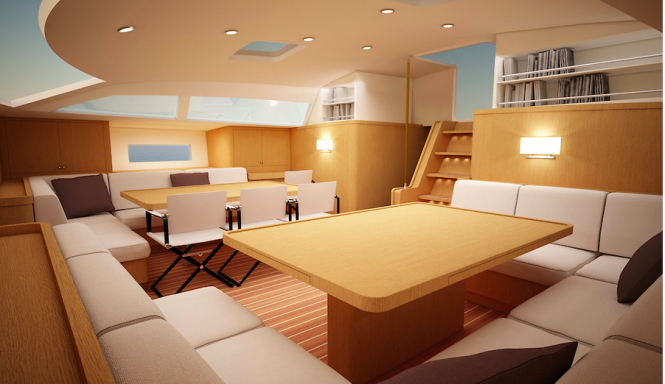 Luxury sailing yacht Swan 95 S Interior - Image credit to Nautor's Swan