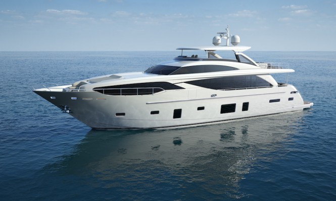 Luxury superyacht Princess 30M - Image courtesy of Princess Yachts