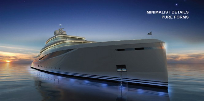 Luxury yacht Purity concept
