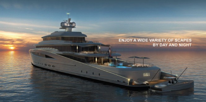 Mega yacht Purity design
