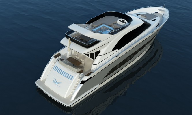 Motor yacht DMY21 - upview