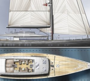 New 36,5m Sailing Yacht Concept for Kingship revealed by Barracuda Yacht Design at MYS 2014