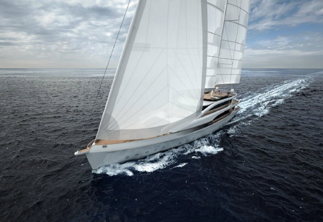 New 45m motorsailer yacht SM45 PROJECT AMERIGO by Mondo Marine